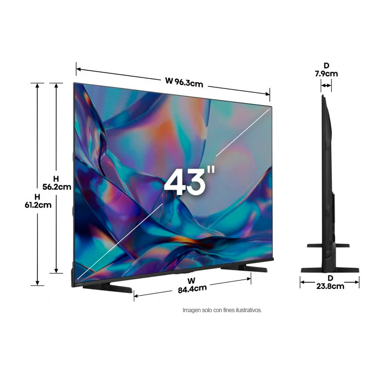 Televisor 43" QLED Smart | serie QD5 4K, modelo 43QD5SV | Hisense - Image 3