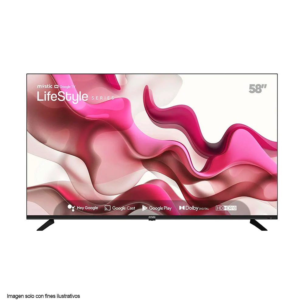 Televisor 58" LED Smart MY-SG58109T Mystic, serie LifeStyle, con asistente de voz Hey Google, 4K HDR10, Dolby Digital, Google Play Store y Bluetooth. - Image 2