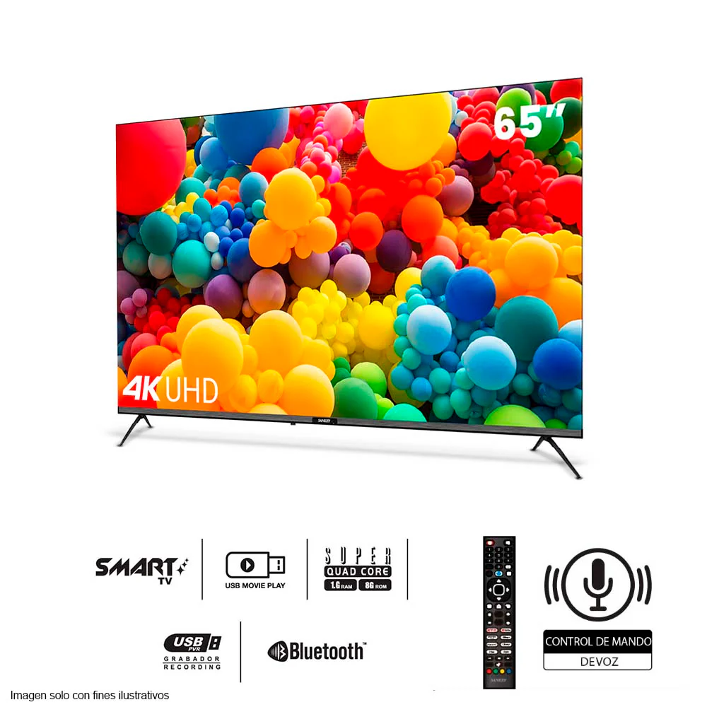 Televisor 65" LED Smart CLEDQ65SL1 Sankey - Image 2