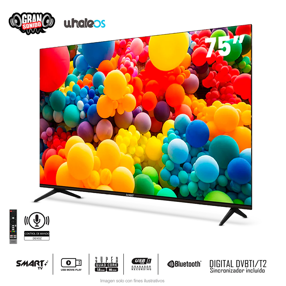 Televisor LED Smart 75" | CLED75SDL7 | Sankey - Image 2