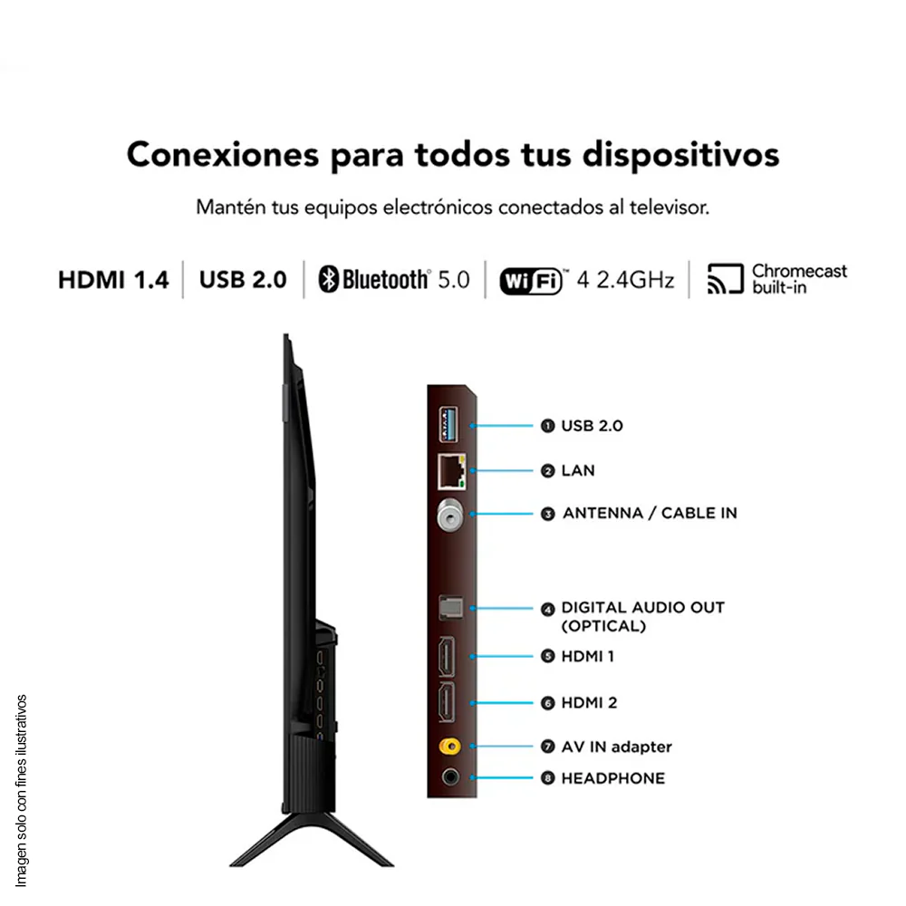 Televisor Smart QLED 43S5K FHD, Google TV TCL - Image 4