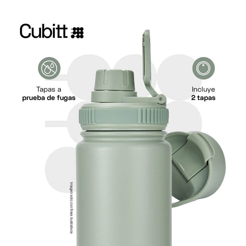 Termo Hidratación, 24 oz, CTHB24-3M, Cubitt, Hydro Bottle acero inoxidable, color Mint Green - Image 2