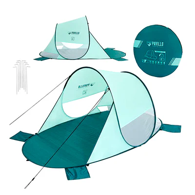 Tienda para playa 68107 bestway tamaño 67" X 47" X 35"/2.00M X 1.20M X 90CM