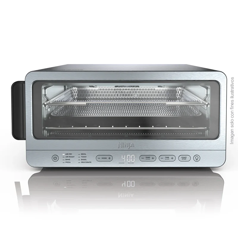 Tostahornos y freidora de aire SP151 Ninja 8 en 1 freír con aire, asar, hornear, tostar, preparar pizza, hacer bagels, gratinar y deshidratar, - Image 2